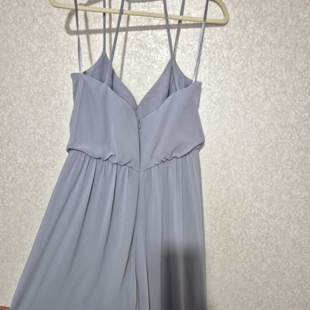 Hayley Paige Occasions Gray Elegant Jumpsuit..SIZE:4 - Picture 14 of 16